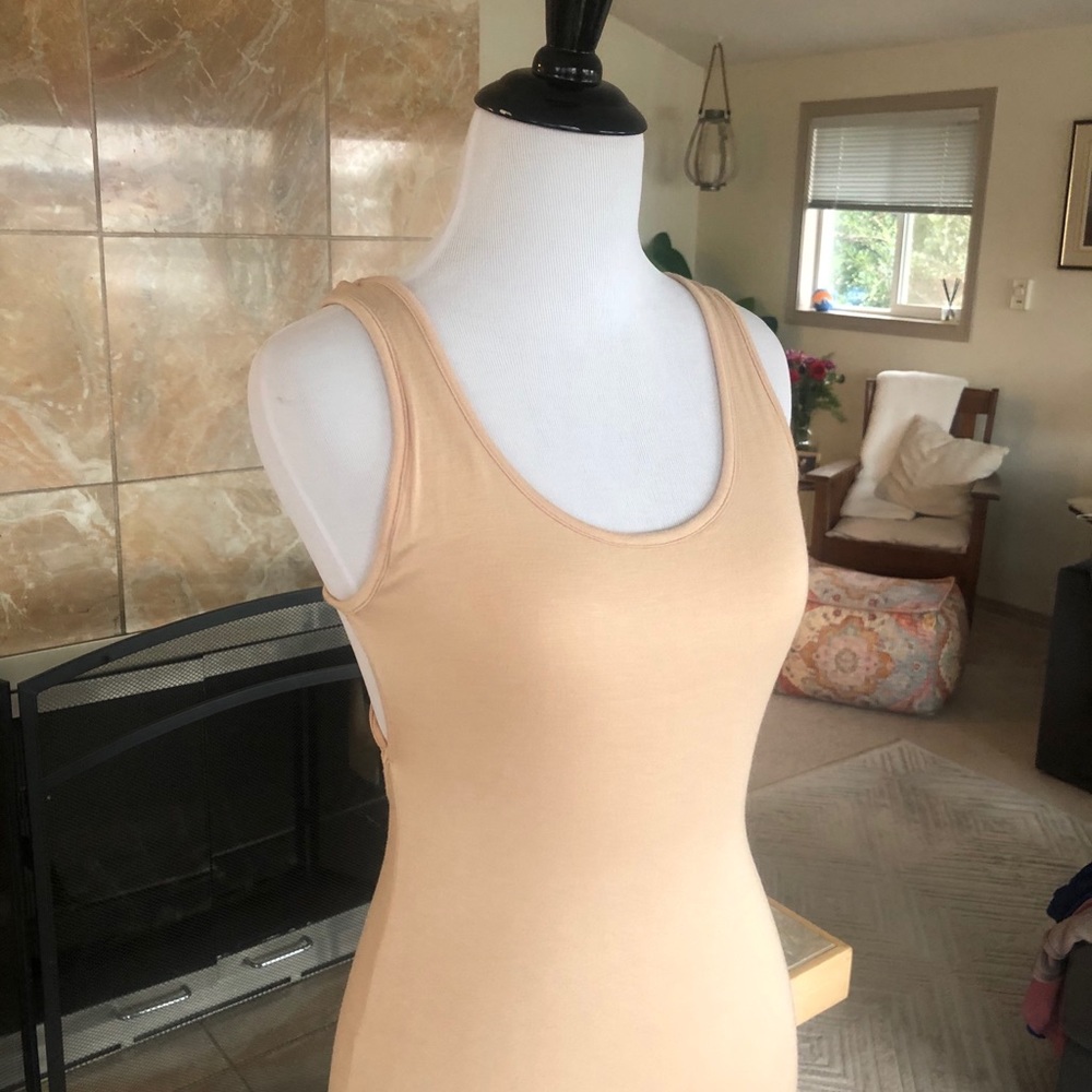 Lulus Beige Small Midi Dress